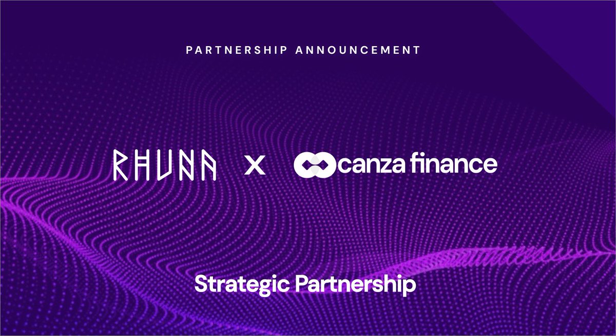 Canza_Finance's tweet photo. Partnering with @RhunaIO to strengthen CAPP and our stablecoin infrastructure — reinforcing the broader $CAN ecosystem. https://t.co/5bRZKpR6V9