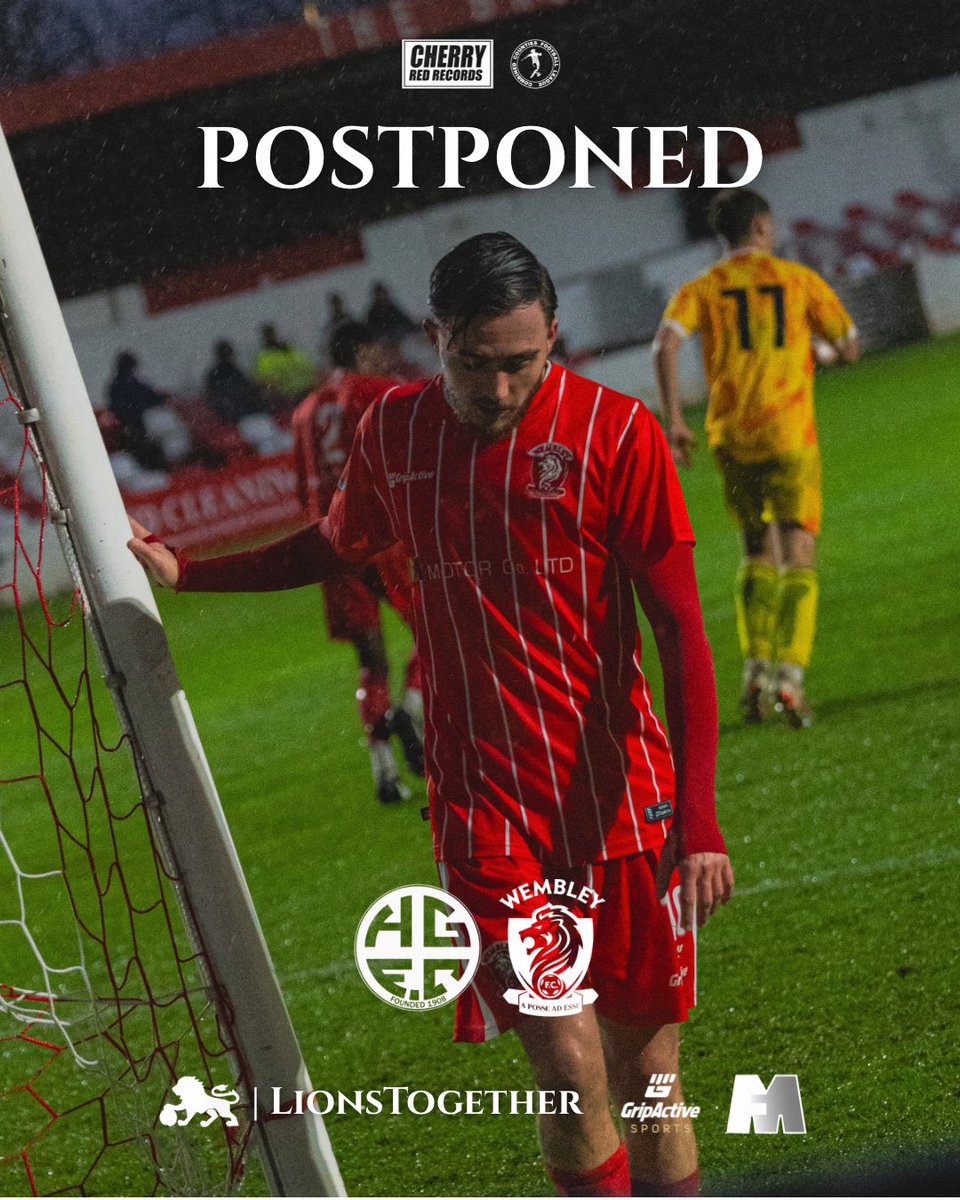 WembleyFC's tweet image. Tonight’s @ComCoFL fixture has fallen to bad weather. 🌧️

🦁 | #LionsTogether