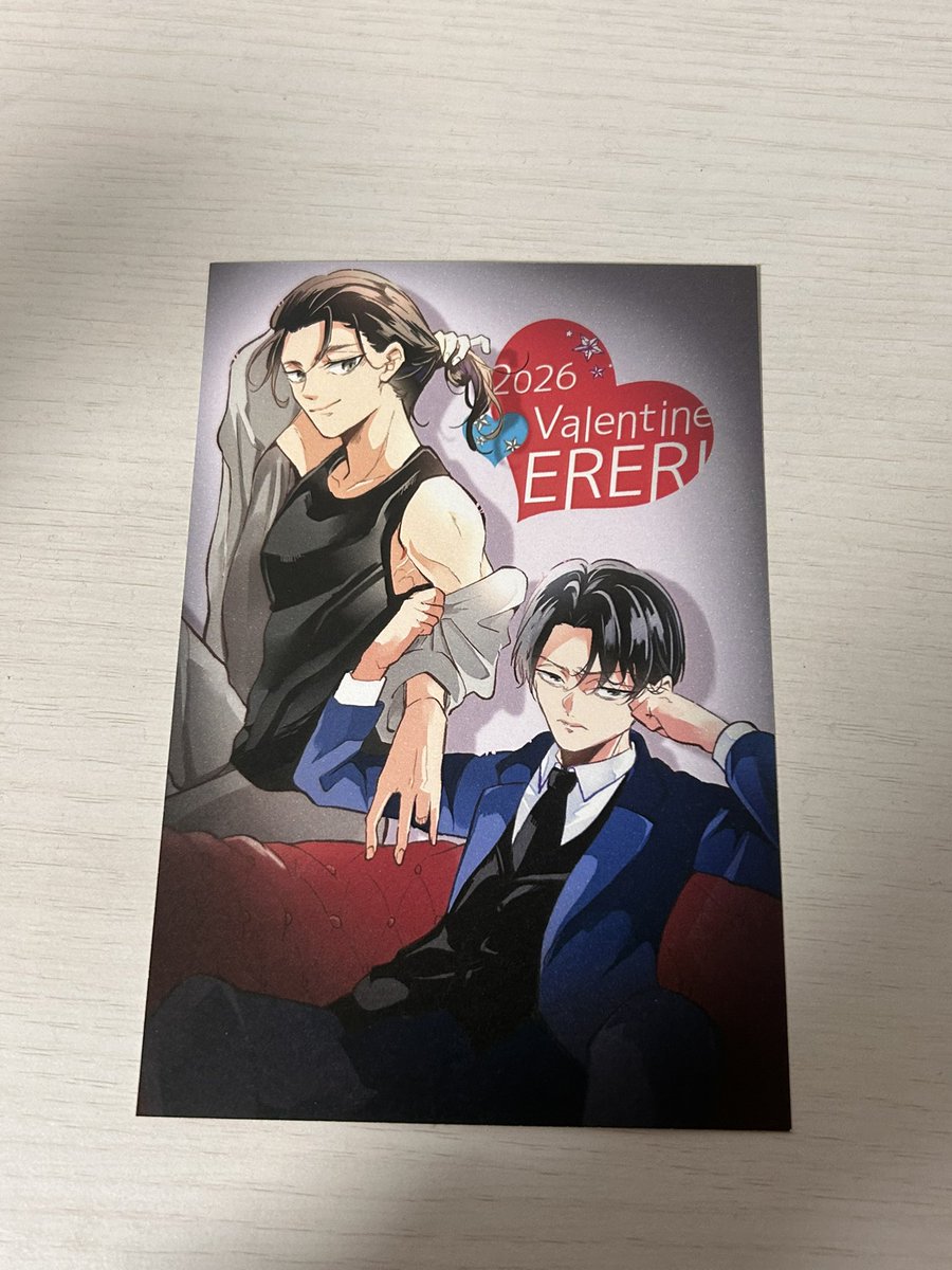 Linight17's tweet image. 2026/02/01【VALENTINE ROSE FES 2026 】
『人類最強ダーリン！！』
西2 ヒ16aにて、スペースいただきました。
今回は新刊ありません💦
バレンタイン企画のポストカード参加させていただきました🙇‍♀️
少しラメが入っていて可愛いです💖
こちらだけでももらってください🥳❤️