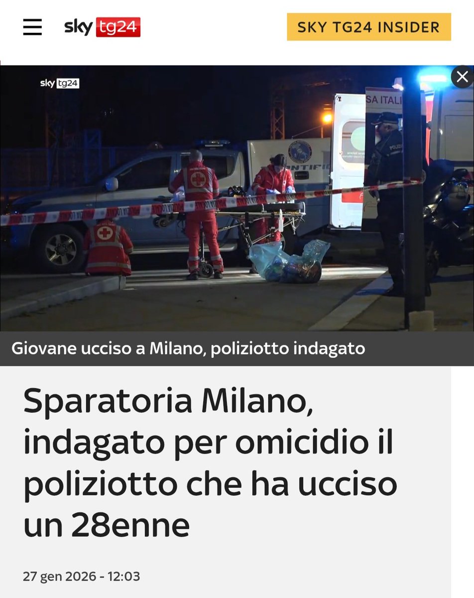 Un poliziotto che partecipa ad un'operazione antidroga, si vede puntare un'arma da uno spacciatore pluripregiudicato che non si ferma all'alt e spara per legittima difesa, non dovrebbe ricevere un'accusa di omicidio volontario.
Siamo stufi di un sistema garantista con criminali e