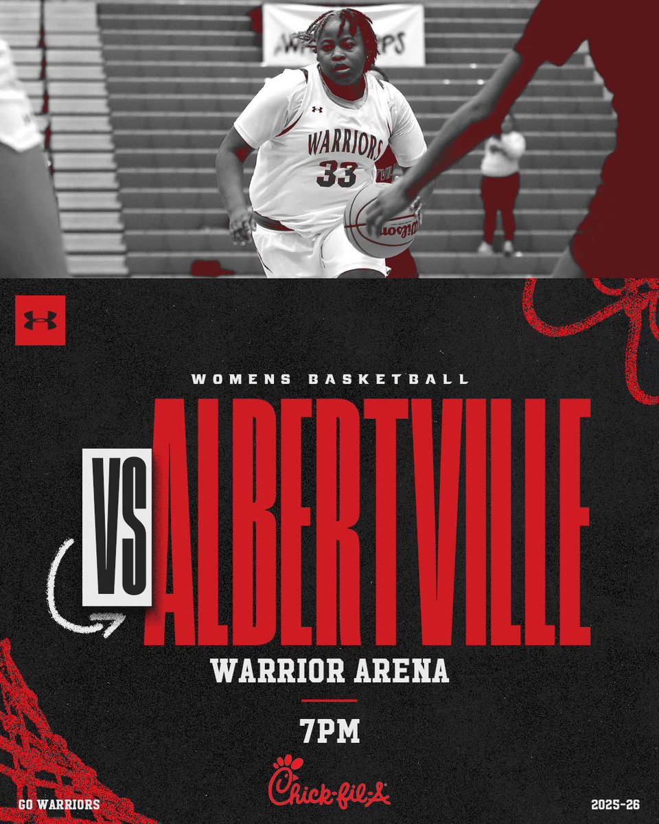 ThompsonWbb's tweet image. GAMEDAY! 
📆: Tuesday, January 27th
🏀: Albertville  
📍: Warrior Arena 
⏰: 7:00PM 
📺: NFHS
