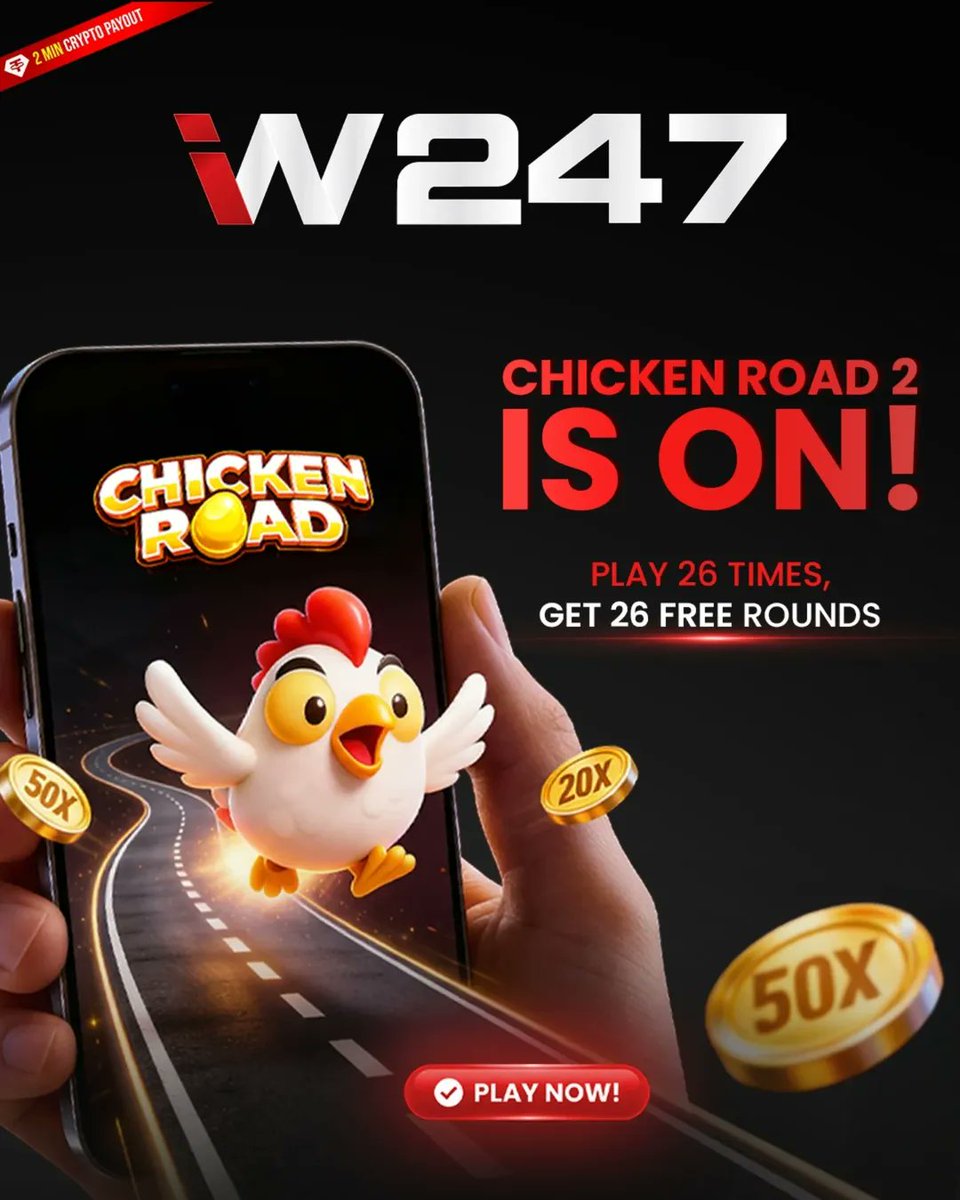 🐔 26 plays, 26 chances! Play Chicken Road & Unlock 26 free spins ! ⚡  #chickenroad #chickengame #freespins #iw247 #playnow #unlockfreespins