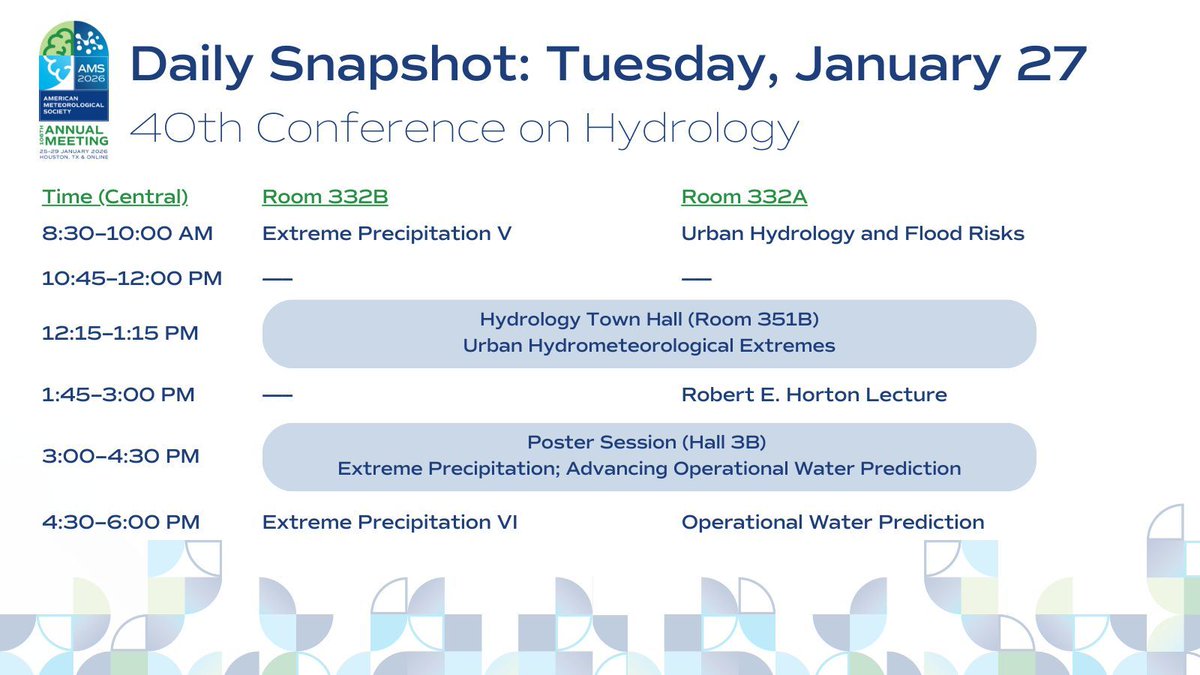 AMS Committee on Hydrology tweet media