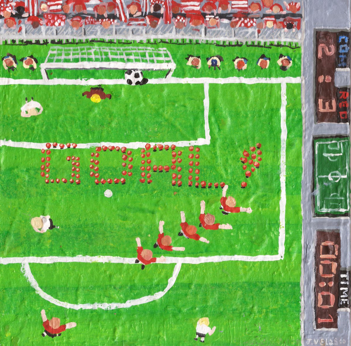 Siempre conmigo
Acrílico 20x20cm 
Año 2020