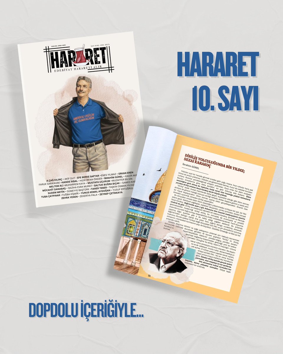 2026'nın ilk ayında yeniden karşınıza çıkmanın gururuyla 10. sayımız sizlerle!Yayın ve yapımda emeği geçen tüm emektarlarımıza saygılarımızla. 

Ve siz değerli okur; her şey sizin için.