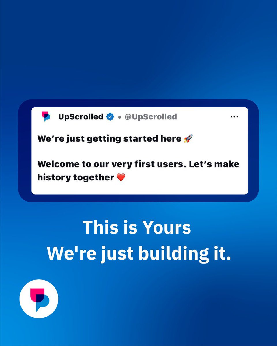 UpScrolled tweet media