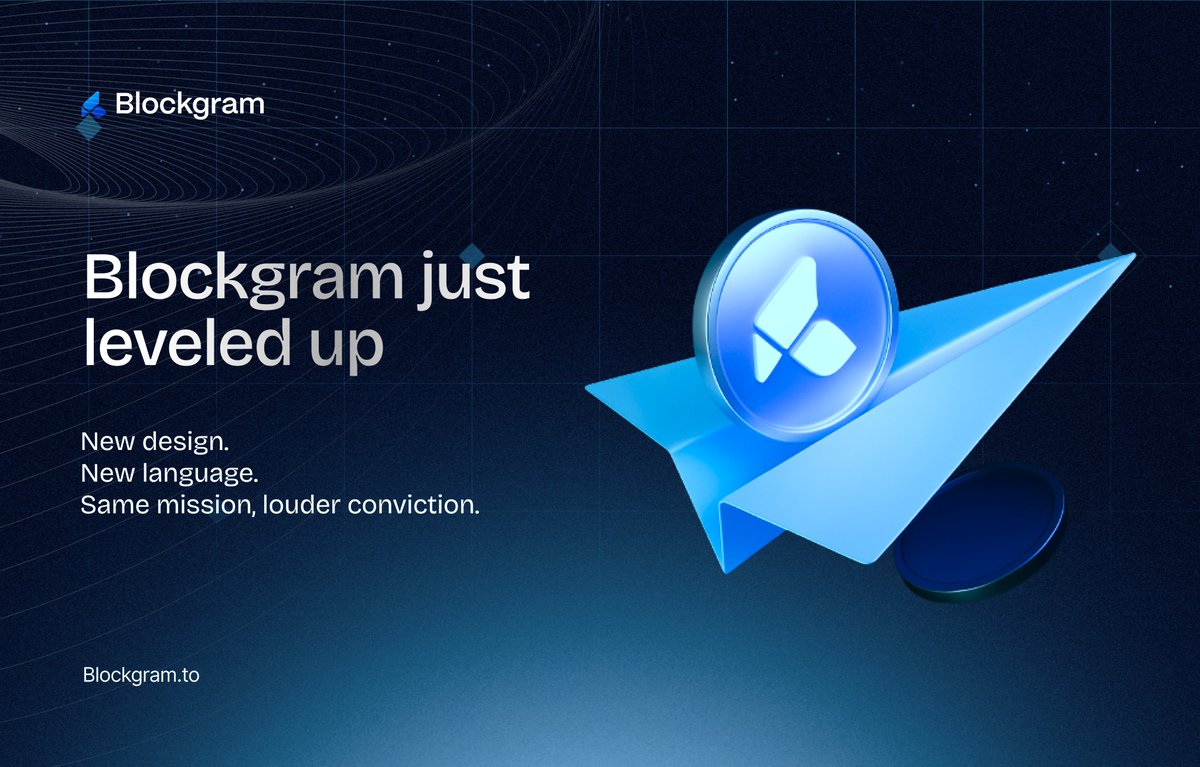 Blockgram just leveled up.

New design.
New language.
Same mission, louder conviction.

This isn’t a rebrand for looks.

It’s a reflection of how much clearer the vision has become.

We’re building something big, and now it finally looks like it. 📷