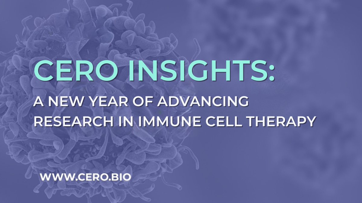 The latest #CERo newsletter, “A New Year of Advancing Research in Immune Cell Therapy,” dives into the work the $CERo team is doing to advance engineered T cell therapies for patients facing difficult-to-treat #cancers.

Read the full edition: bit.ly/49Jliw7