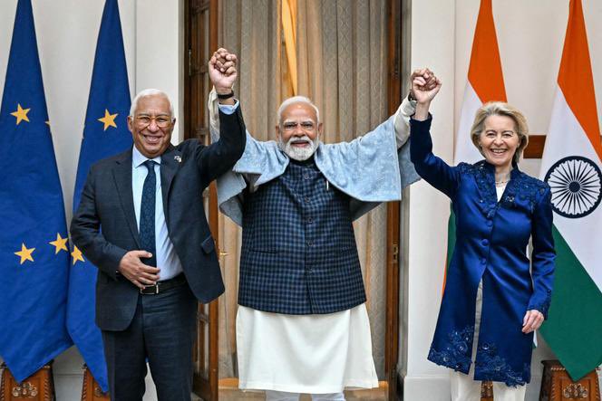 N_Forissier's tweet photo. 🇪🇺🇮🇳 Accord UE–Inde : un choix stratégique pour l’Europe et pour la France.

Aujourd’hui, à New Delhi, l’Union européenne et l’Inde ont franchi une étape politique majeure avec la conclusion des négociations d’un accord de commerce.
Ce n’est pas un accord comme les autres. ⬇️ https://t.co/tj3W2sfF3f