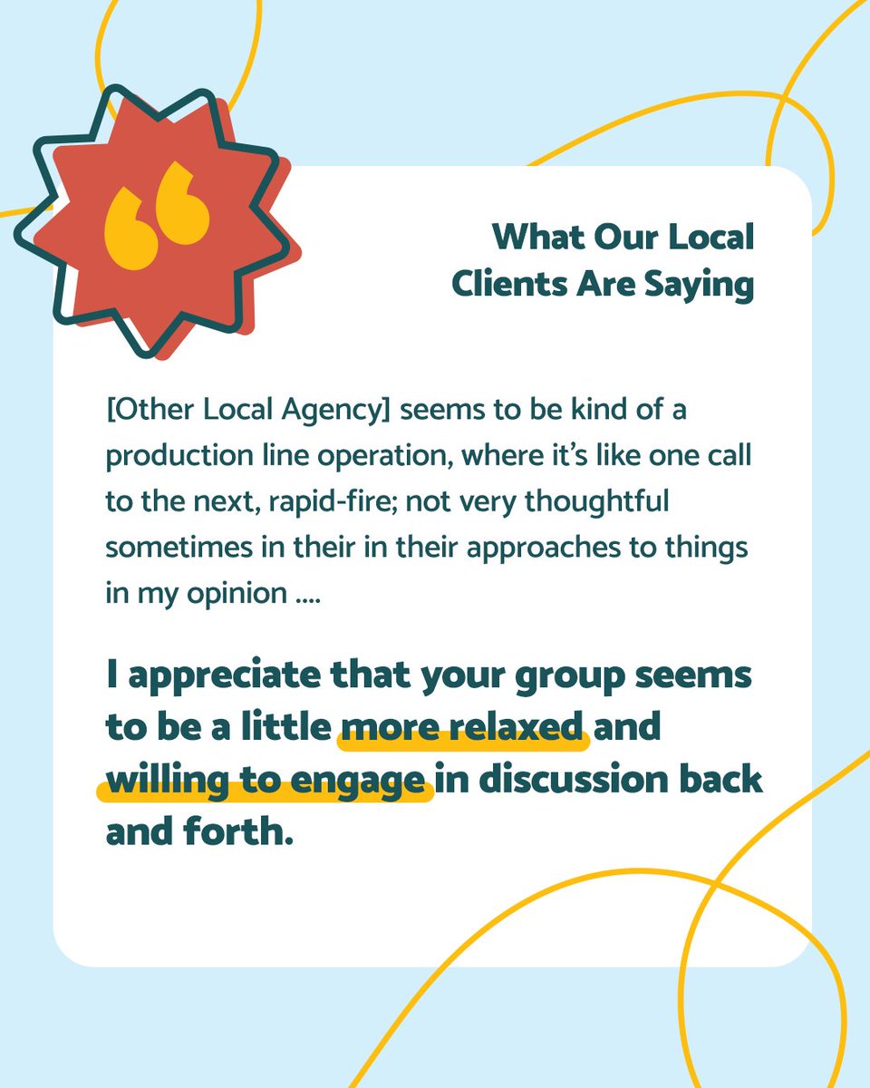Marketing shouldn’t feel rushed.

That’s why we take the time for real conversations, thoughtful strategy, and collaboration that actually moves the needle. That’s how better results happen!

#Marketing #Testimonial #MarketingPartners #MarketingServices #LocalMarketing