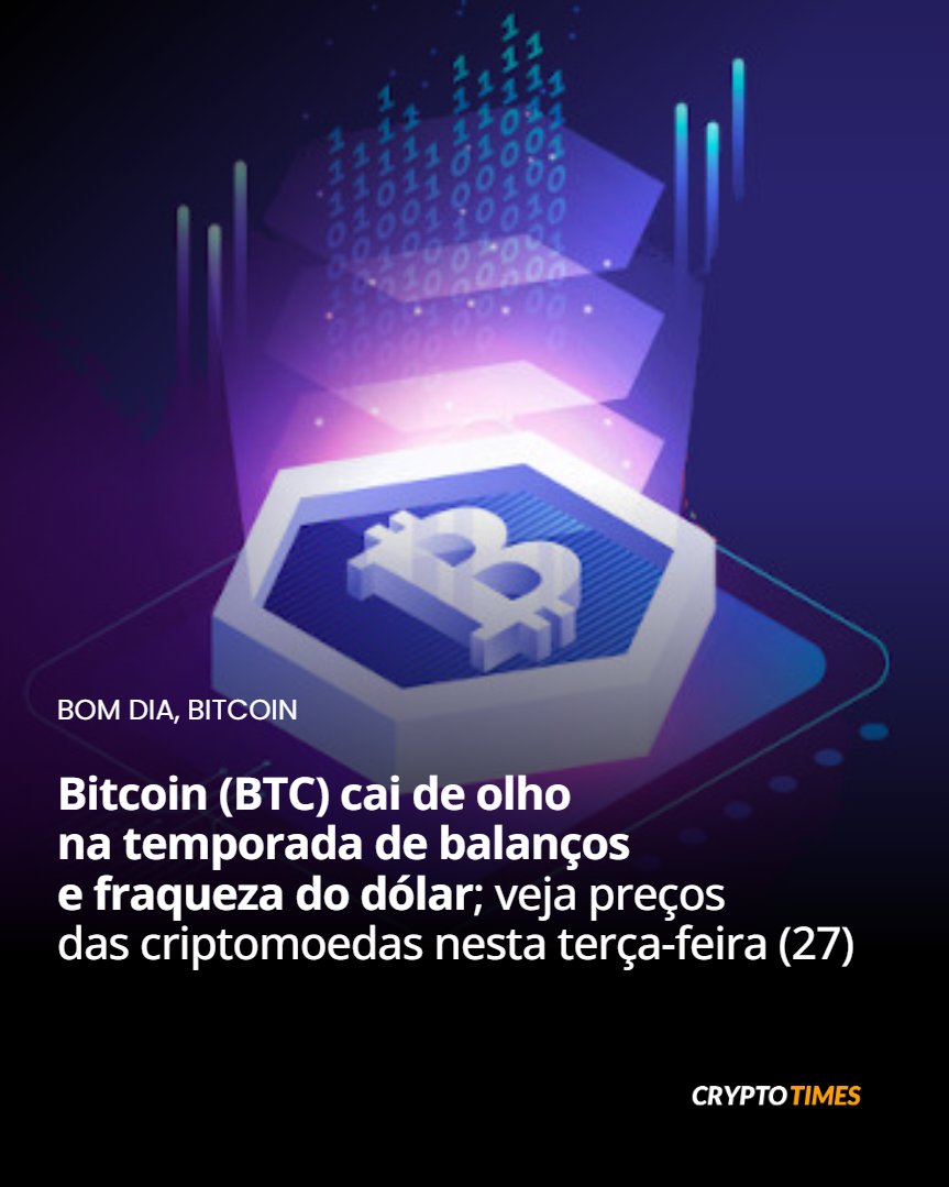 O bitcoin (BTC) é negociado na casa dos US$ 87 mil na manhã desta  terça-feira (27), com uma leve queda nas últimas 24h, segundo o Coin Market  Cap. Veja o desempenho das