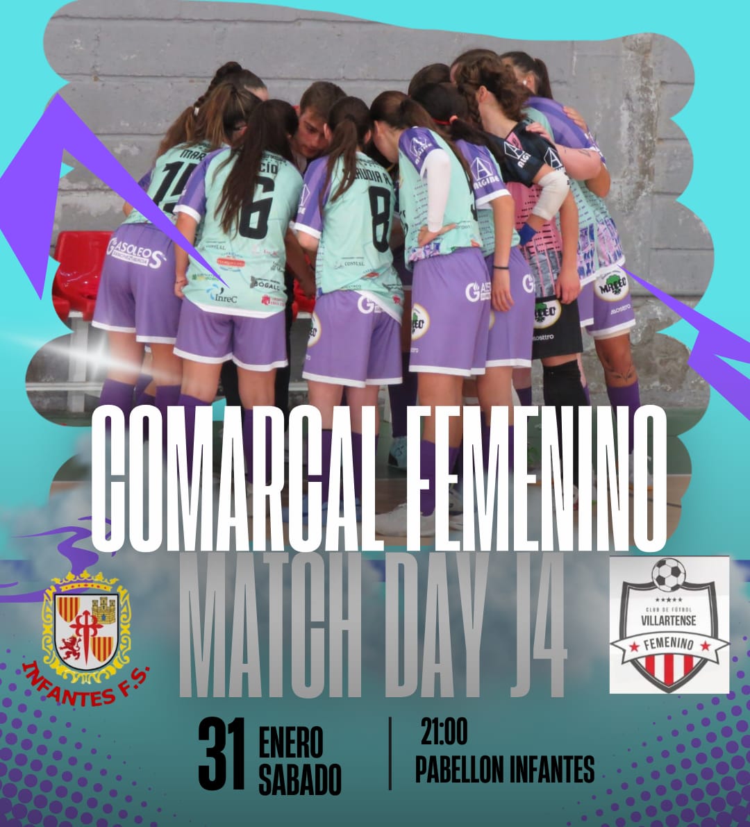 InfantesFS's tweet image. LIGA FEMENINA  DIPUTACIÓN CR 25-26  (J4)
📅 Sábado 31 Enero
🕒 21,00  horas
🆚   VILLARTA DE SAN JUAN
🏟️ Pabellón municipal