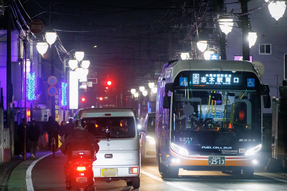 東武バスウエスト 新座営業事務所 社5277号車（所沢200 か 2513