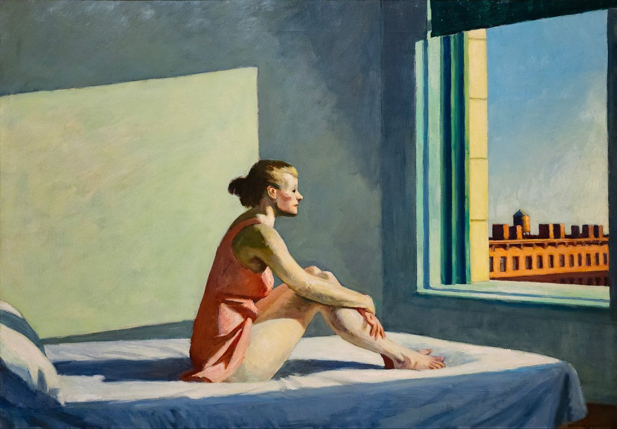 Morning Sun - Edward Hopper, 1952.
Source : Musée d'Art de Columbus 🇺🇸