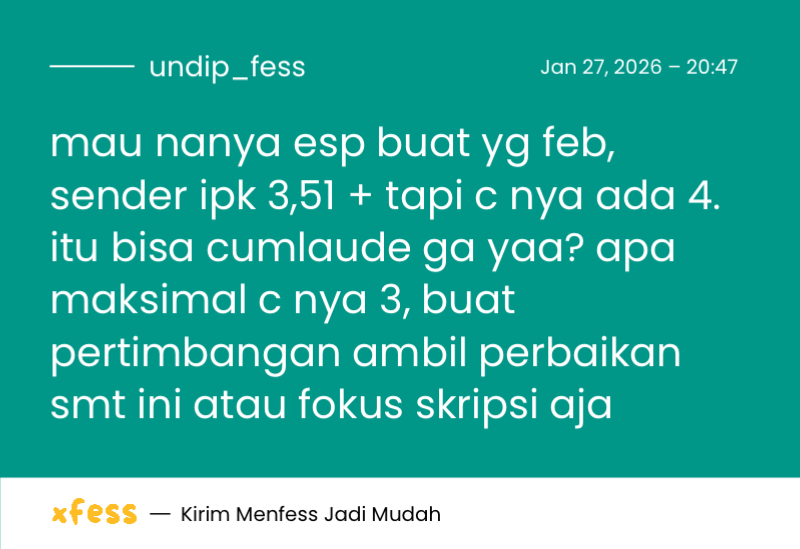 UNDIP MENFESS tweet media