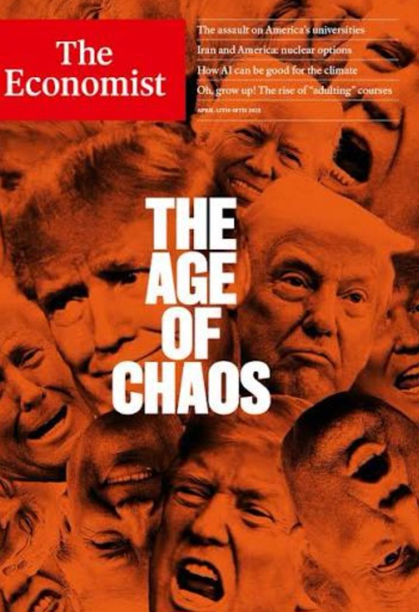 Compass_Report's tweet image. The Economist:  “The Age of Chaos” 
Date: April 12, 2025.
Motto: Ordo Ab Chao (Order out of Chaos).
The Plan: 
1. Declare the age. 
2. Accelerate the chaos. 
3. Offer the “solution.”
The Year: 2026. You are here.