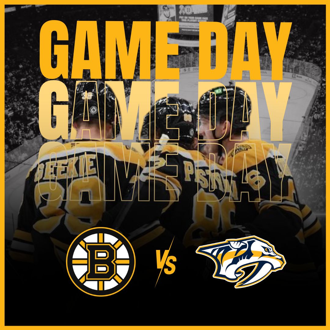 HOJE É DIA DE #NHLBruins                                                  

🐻 Jogo 55 (30-20-3)
➡️ Temporada 2025-26
🆚 <a href="/PredatorsBr/">Nashville Predators Brasil</a>
⏰ 21:00h (BRT)
🏙️ TD Garden 
📺 Disney+ Premium