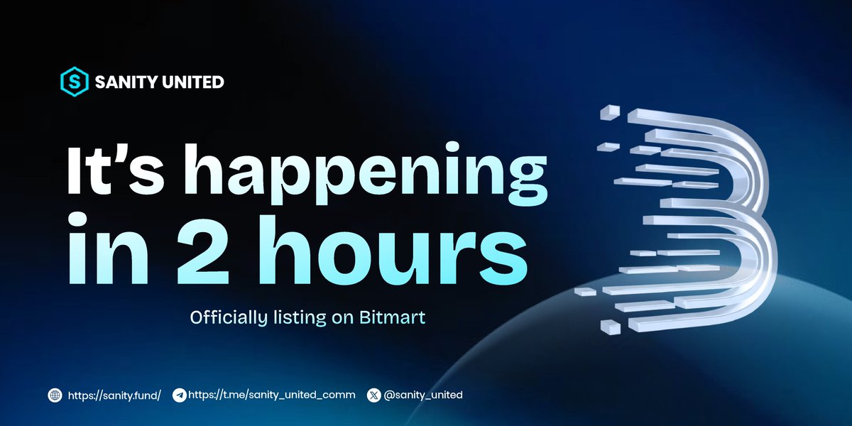 ⚡️ It’s happening in 2 hours ⚡️
Set your alarms.

$SUT goes live for trading on BitMart on 27 Jan 2026, 16:00 UTC.

IDO update: sold out across multiple launchpads.

TGE timing: launchpad claims open at 16:30 UTC, helping keep the start orderly around launch.

Next on the
