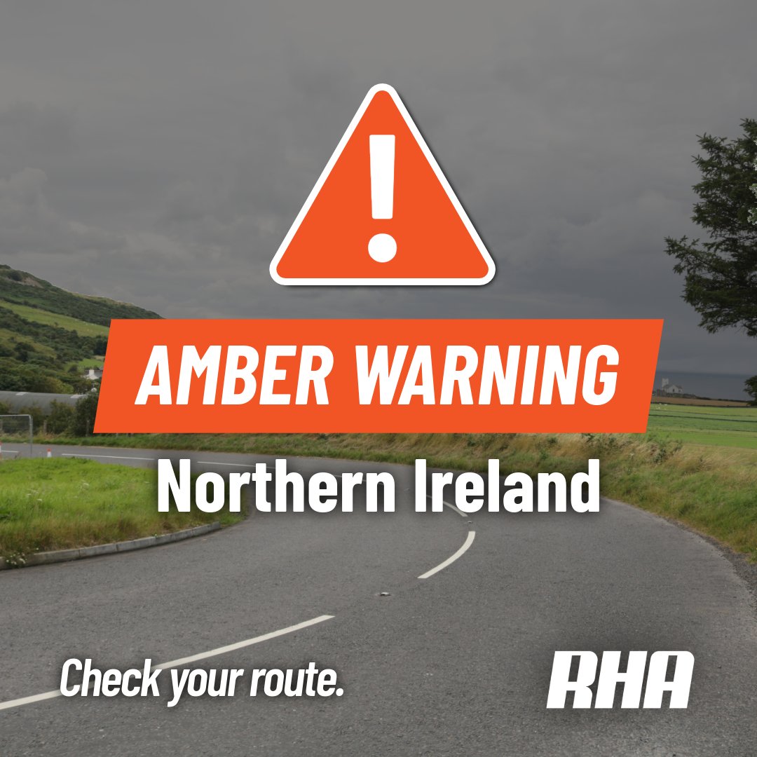 ⚠️ Amber warning in affect in Northern Ireland. 

🌧️ Stay updated by the Met Office here: obi41.nl/yckrvcae