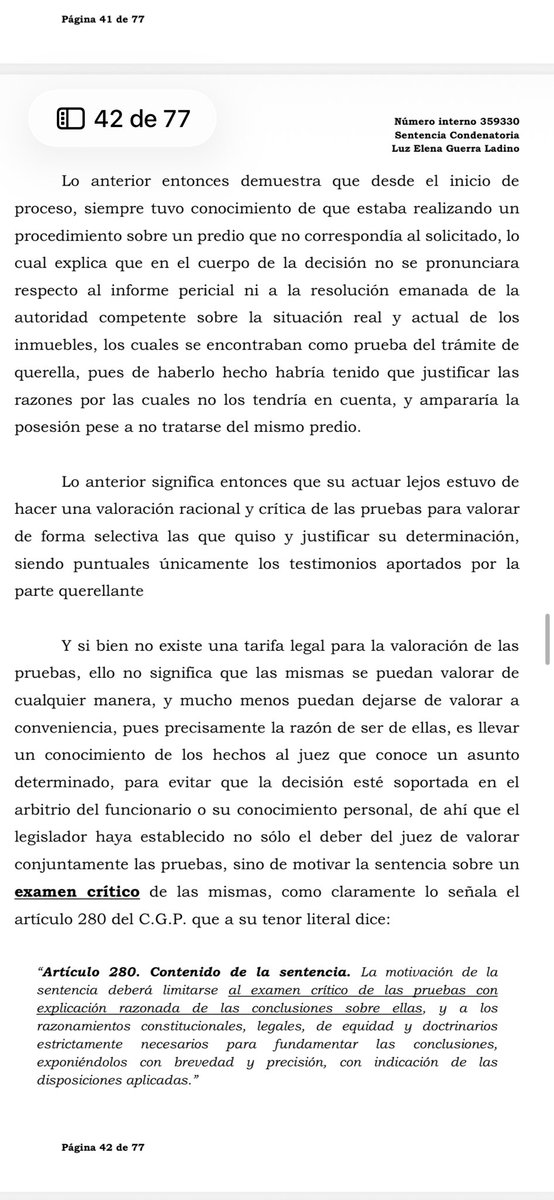 Juzgado 12 Penal del Circuito no sólo condena por los delitos de prevaricato por acción, omisión y falsedad en documento público sino que, vía restablecimiento del derecho (art. 22), nos da la razón al dejar sin efectos la decisión prevaricadora que se tomó al interior de la