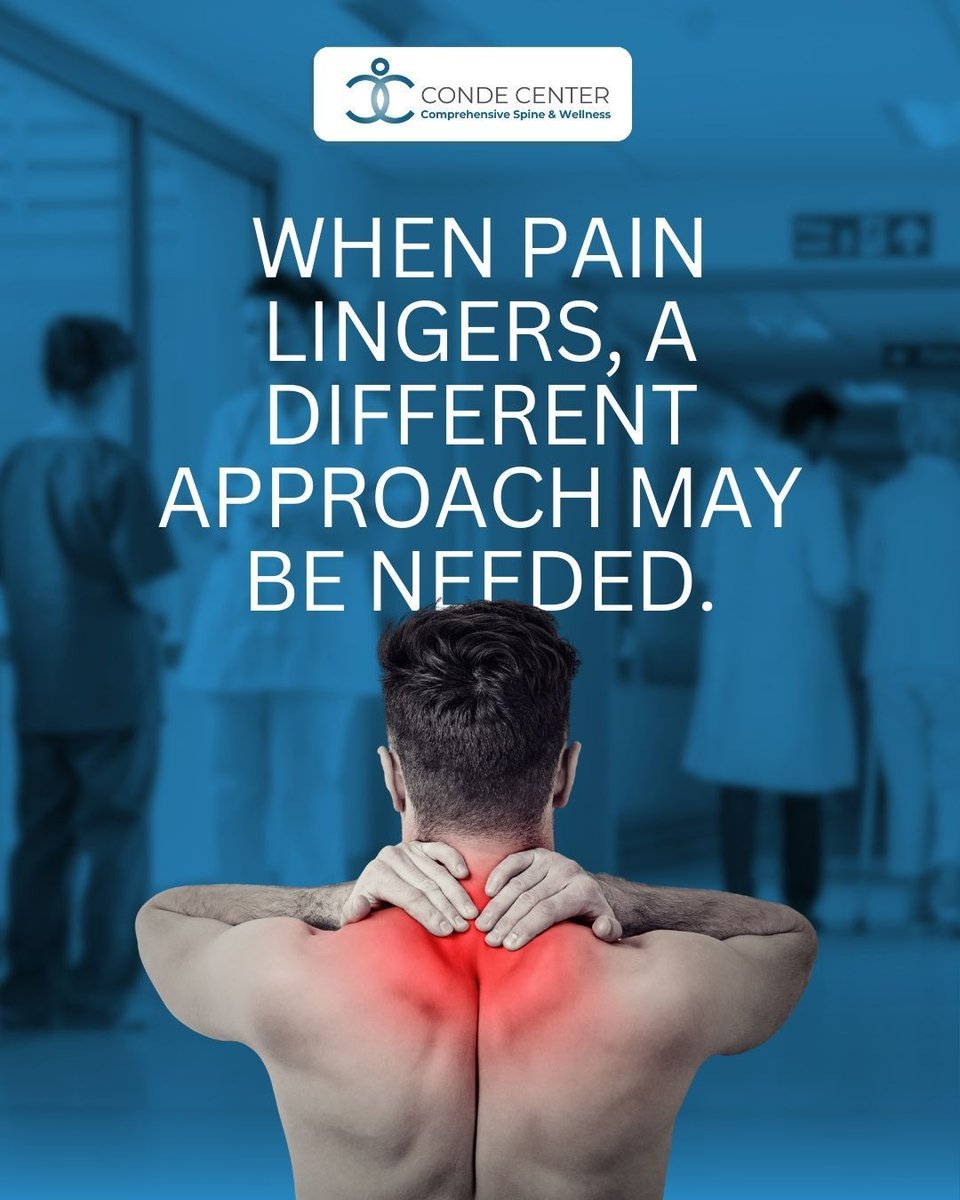 thecondecenter's tweet image. At Conde Center, care is personalized to address the root of pain, not just the symptoms.

📞 Call (561) 330-6096 or visit thecondecenter.com to learn more.

#CondeCenter #ChronicPain #NeckPain #BackPainRelief #SpineHealth #NonSurgicalCare #WholeBodyHealing