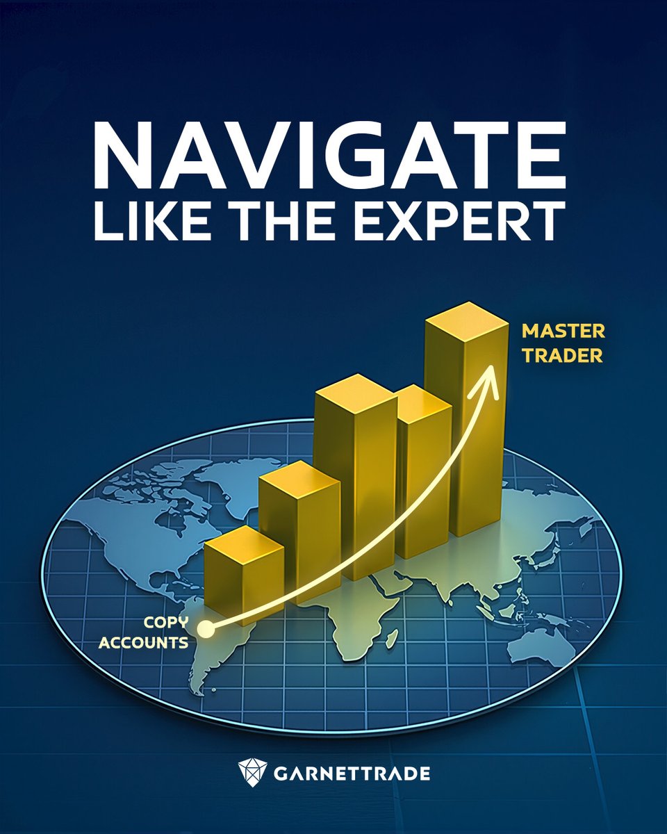 Every market is a map but only a few know the fastest route. 
With Copy Trade, your path aligns automatically with expert direction. 
Sharp turns, clear signals, smarter navigation. Follow the route that leads to better decisions. 

#GarnetTrade #CopyTrade #Forex