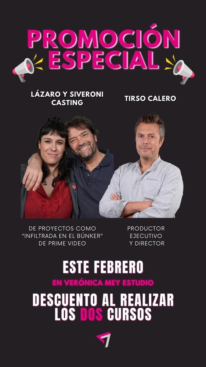 VMeyEstudio's tweet photo. En febrero en VME tenemos una oferta increíble que no podrás dejar escapar 
#actor #actriz #interpretacion #madrid https://t.co/bcCt7uaZdK