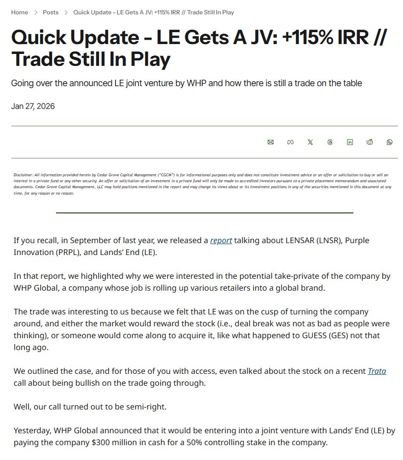 Cedar Grove Capital Management tweet media