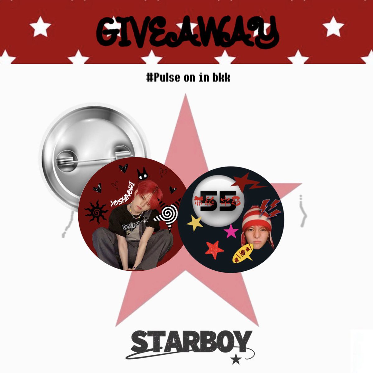 ☆ pls kindly rt 🐯!☆

Brooch ( 50 ea ) ⭐️

⏰ : tba
🎯:  16 may 2026 
🏟️ :  Suphachalasai Stadium

#PULSE_ON_IN_BANGKOK
#TREASURE_PULSE_ON_IN_BKK