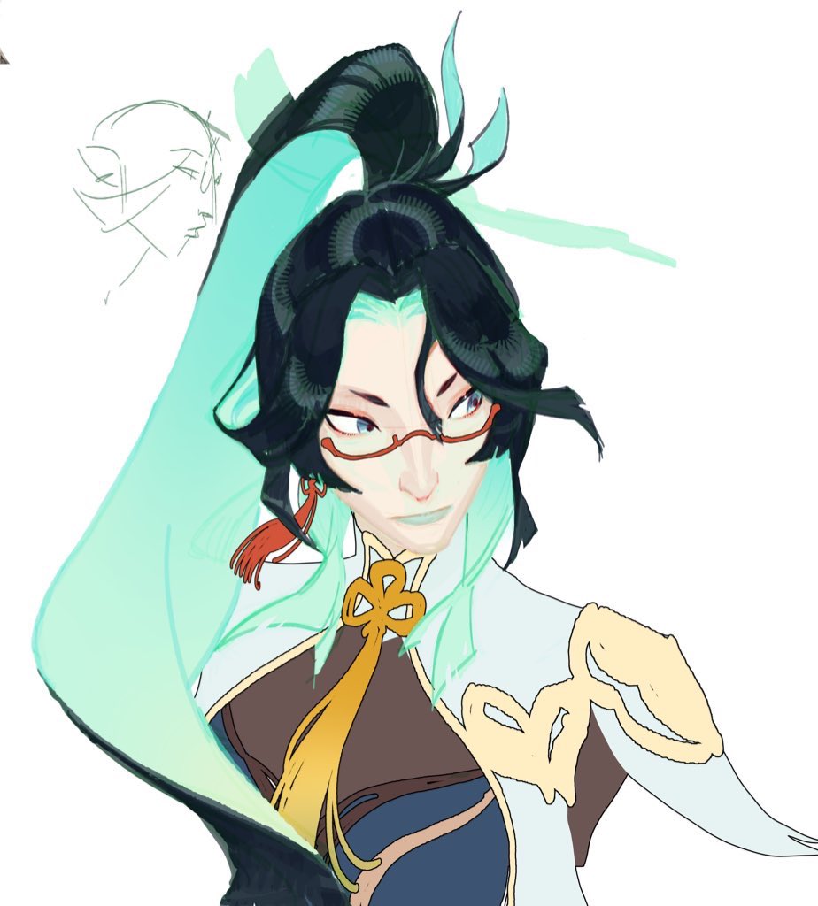 Xianyun sketch between commissions