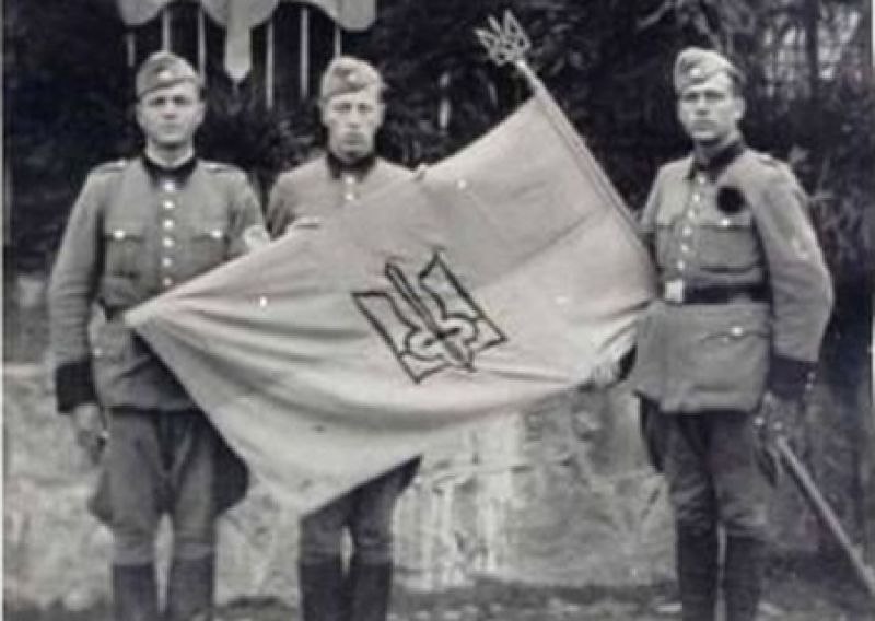 Яке кінчене. Це знак коня, що біжить, у буддистів кавалеристів Калмиків. А в імперії захоплення Китаєм та його символами. НСДАП прийшов до влади тільки в 1932. А новоділ тризуб запропонував Грушевський за першої німецької окупації, а за другої, за рейху Бандера розвинув.