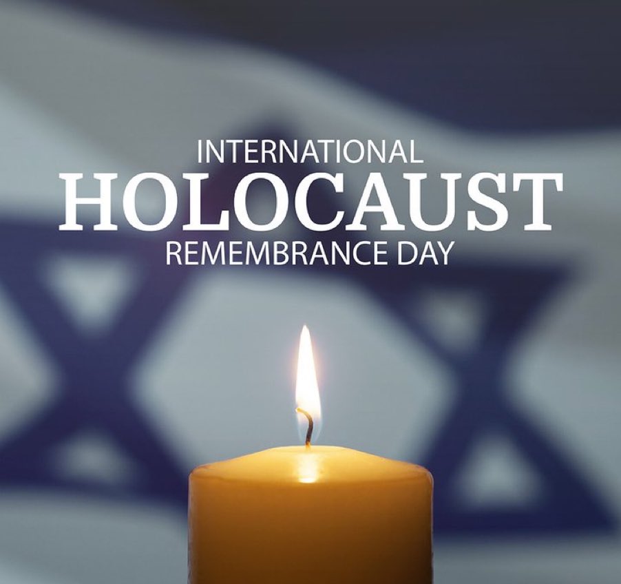 January 27 is #InternationalHolocaustRemembranceDay we pause to remember the millions of Jewish people murdered by the Nazi regime and promise to #NeverForget