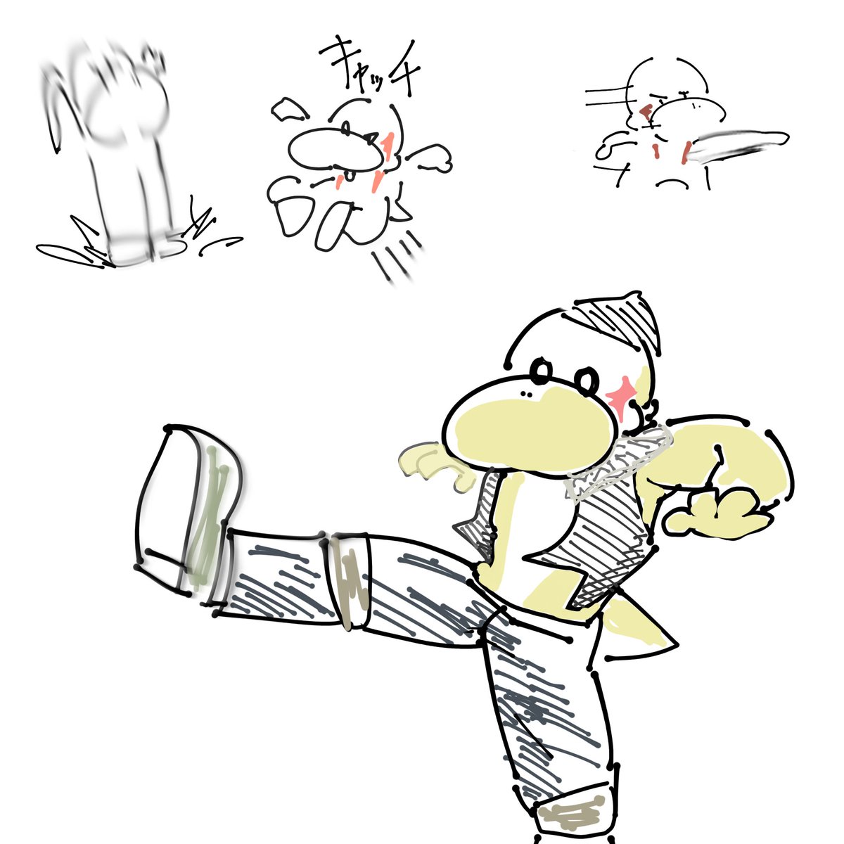 #毎日ヨッシー描く
ｱﾚｸ