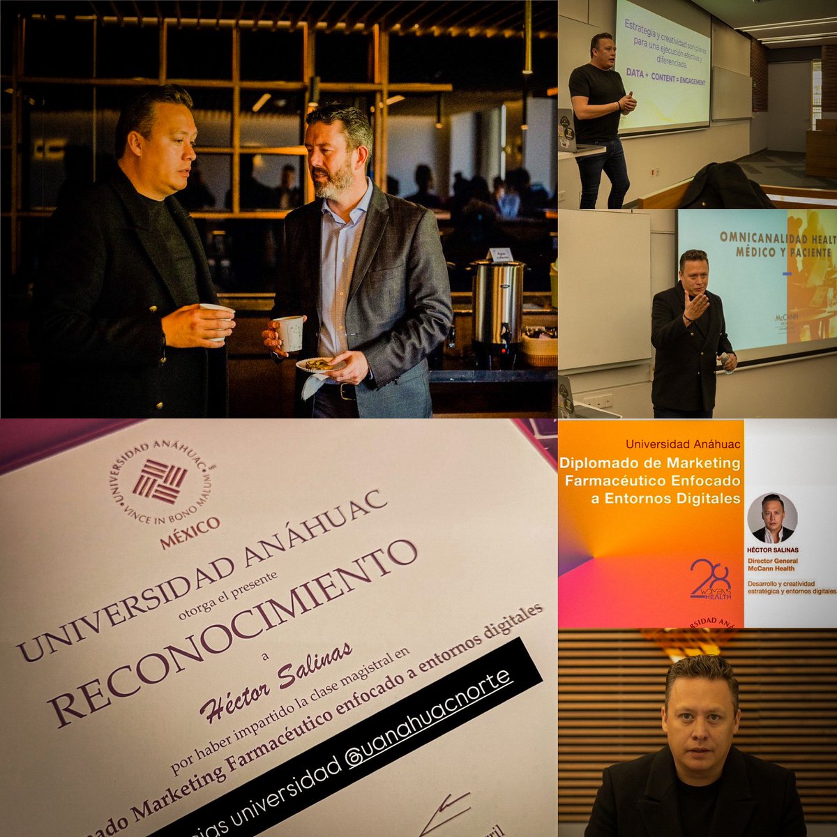 Impulsar el Marketing Health exige visión, creatividad e innovación real.

Honrado de compartir con líderes de la industria y seguir elevando el estándar estratégico. Gracias <a href="/anahuac/">Anáhuac Campus Norte</a> por hacerme parte de su cuerpo docente.

#mktpharma #health #propharma