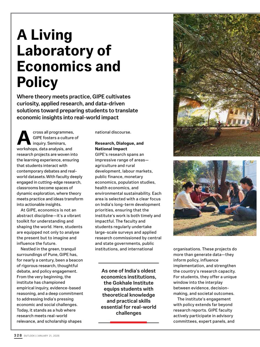 Gokhale Institute of Politics and Economics tweet media