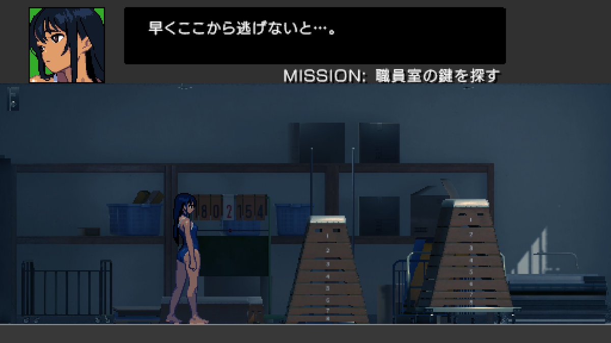 picopico256's tweet photo. 未成年でゾンビホラーはSteamで販売できない（BANされるかもしれん）という話を聞いて怖気付いているのですけど、いつかこんなホラゲーを作ろうと画策しているものです。
しかし…年末年始ホラー映画観まくったけど、わたくしにホラーの資質はないかもしれない。 https://t.co/8xUARY06Dn