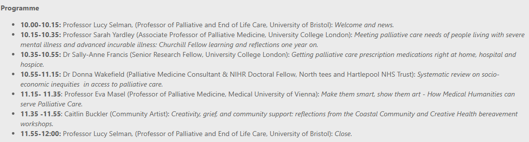Bristol Palliative and End of Life Care Research tweet media