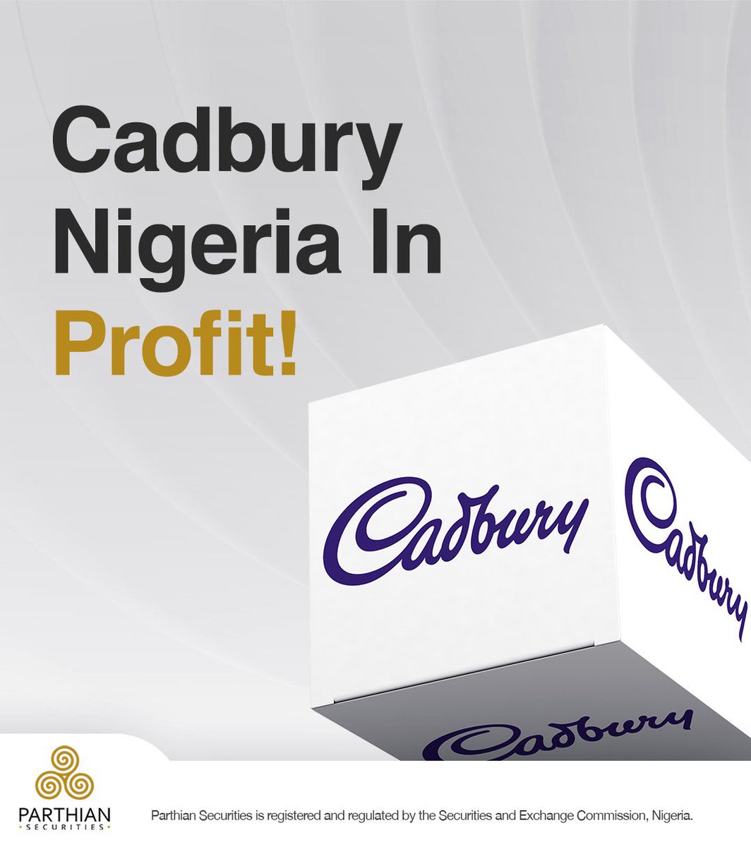 A strong turnaround story!

Cadbury Nigeria returned to profitability in FY 2025 💪🏽
Revenue rose 31.4% y/y to ₦169.8bn, margins expanded to 21.5%, finance costs plunged, &amp; PAT hit ₦12.1bn vs a ₦22.2bn loss last year.

#parthiansecurities #cadbury #financialreport