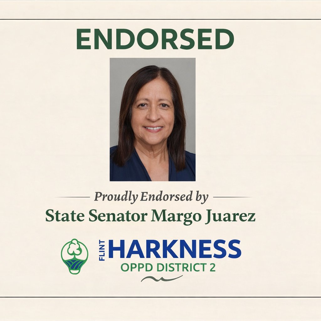 I am proud to kick off my endorsement announcements with my friend and State Senator, Margo Juarez. Senator Juarez has proven to be a true servant leader in our South Omaha community, and I am deeply thankful for her support. 
Thank you, Senator!