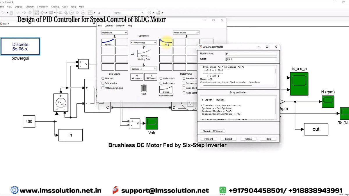 Lms_Solution's tweet photo. Design of PID Speed Controller for BLDC Motor

👉 Product Link:  https://t.co/kCIBCUxiAE

🔁 BLDC motor modeling using system identification approach

⚙️ PI speed controller tuned from the identified transfer function

#BLDCMotor #PIDController #MotorControl #MATLAB https://t.co/lhArokao8w
