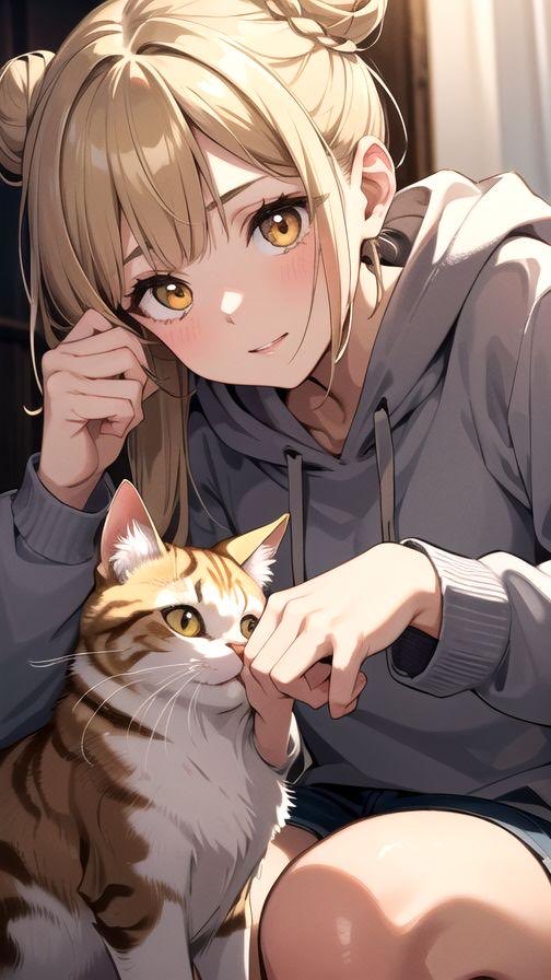 リコです！主が元気ないみたい…応援してあげて〜！！
#AIイラスト #絵柄が好みって人にフォローされたい