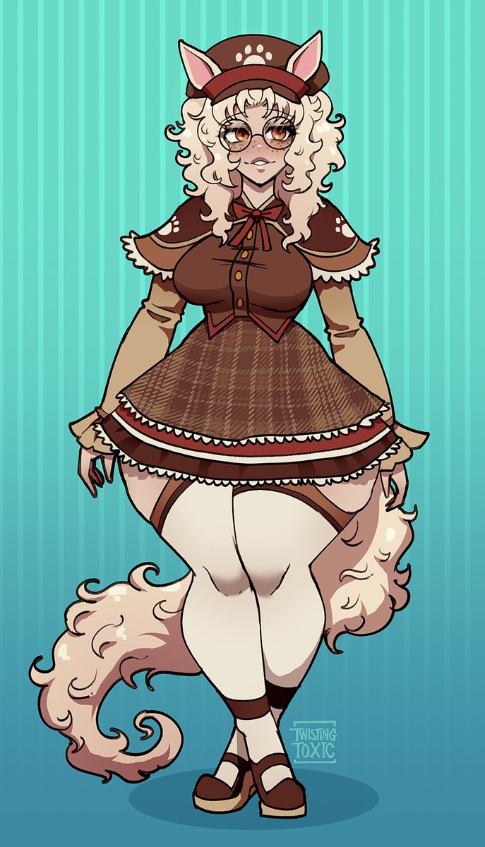 uma girl design for this month's contest winner, procrastinate boi! 🐴