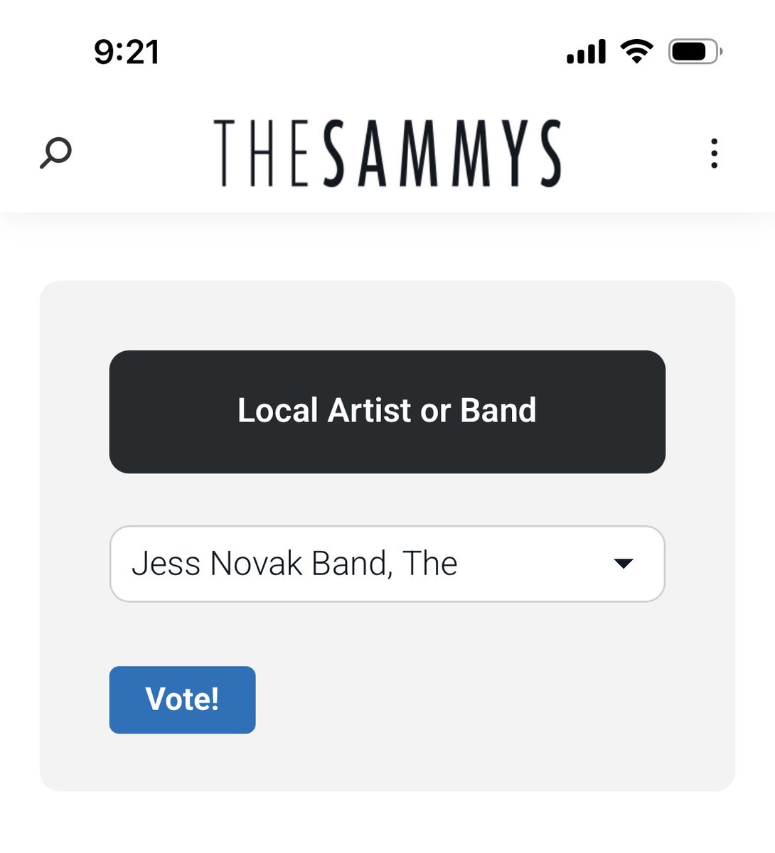 JNB is in the running for People's Choice at the <a href="/sammyawards/">Syracuse Area Music</a> 🥰 and we need your help!

give a vote here: syracuseareamusic.com/peopleschoice/

#pop #rock #soul #love #jessnovakband #jnb #peopleschoice #syracuseareamusic #syracuse #cny #cnymusic #musiclife #band #bandlife #vote