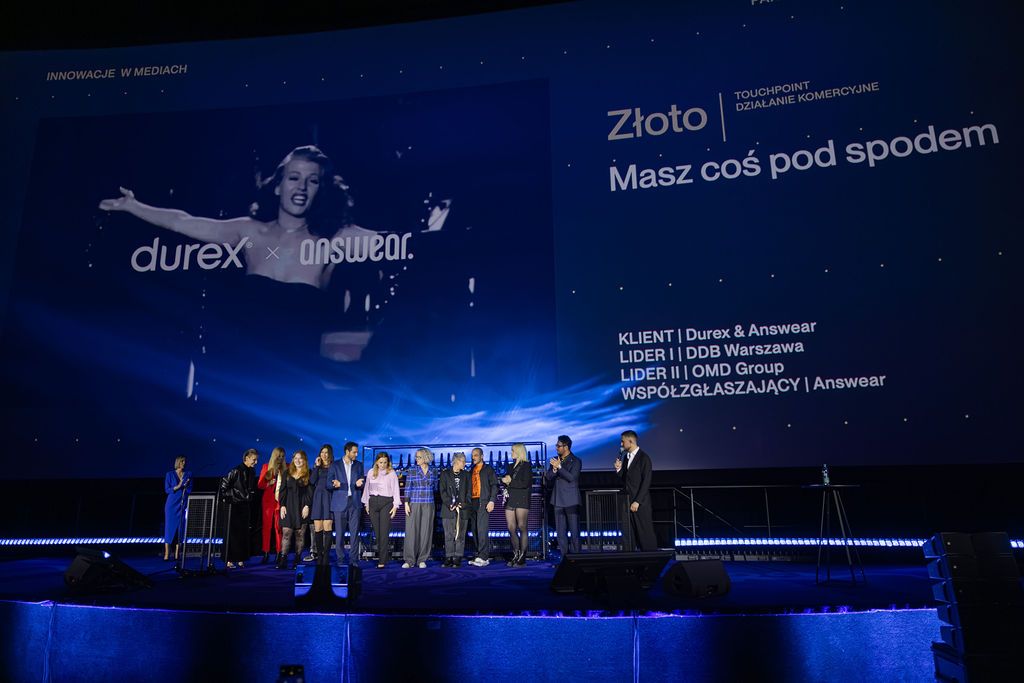 answear_com's tweet photo. Nasza kampania „Masz coś pod spodem”, zrealizowana z Durex, DDB Warszawa i OMD Group Poland, zdobyła 2 kolejne nagrody!🏆
🥇 Złoto – Innovation 2025 (Innowacje w Mediach – Touchpoint)
🥉 Brąz – Mixx Awards 2025 (Consumer Experience)
Dziękujemy jury i gratulujemy innym laureatom! https://t.co/jlPNlaJqpm