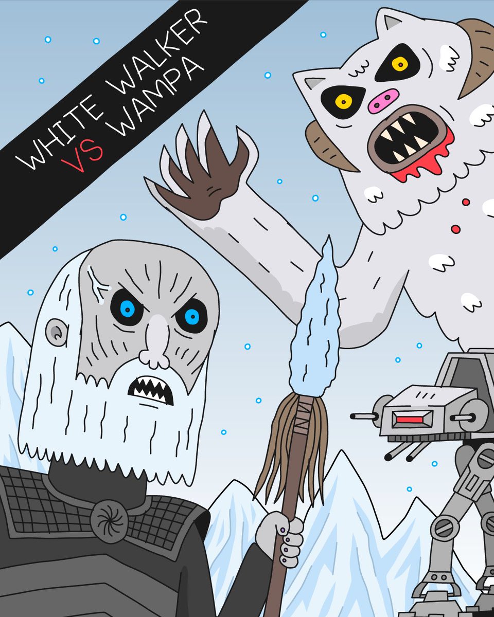 psychrome's tweet photo. Who would win? 🥶 #art #illustration #drawing #whitewalker #wampa #meatbags https://t.co/IhdZpWk3ta