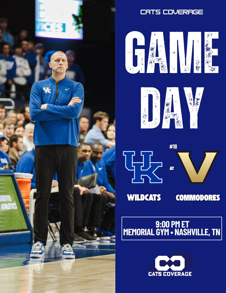 Cats_Coverage's tweet image. WAKE UP! It’s GAME DAY for Kentucky Basketball!