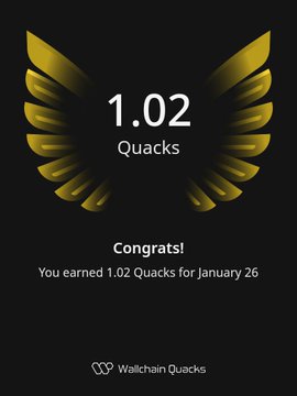 It’s not much, but it’s honest work.

gQuack <a href="/wallchain/">Wallchain Quacks</a> quackers =)