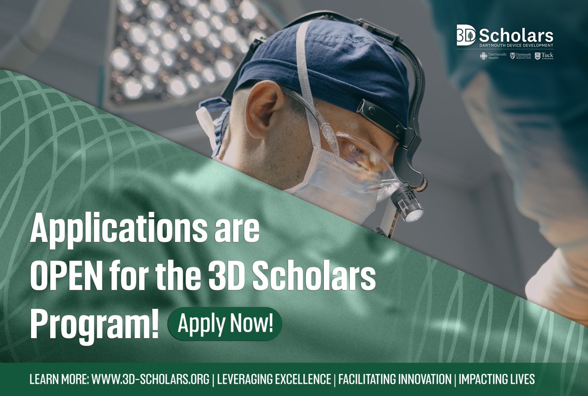 3DScholars's tweet photo. The future of healthcare innovation needs visionary leaders! 3D Scholars supports curious and collaborative minds. Apply now: https://t.co/JvLLso2SYu #3DScholars #MedTech #Innovation https://t.co/byoegMYxvL