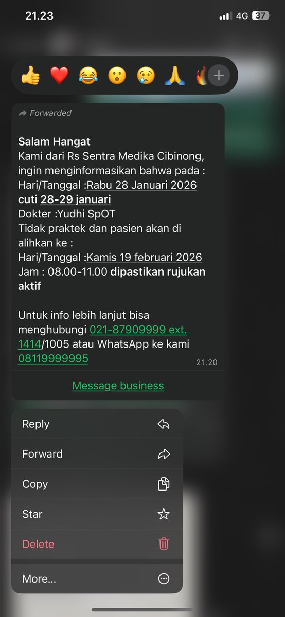 f4kmon's tweet photo. Nunggu sebulan, giliran udah besok baru di kabarin kalo dokternya cuti tgl 28-29 dan nunggunya 3 minggu lagi.
Di tambah harus dwonload ini itu bikin akun vermuk, ktp, Mungkin kalo orang udah sakit parah bisa bisa mati duluan kalo harus nunggu segini lamanya @BudiGSadikin https://t.co/8KymhI1mTx