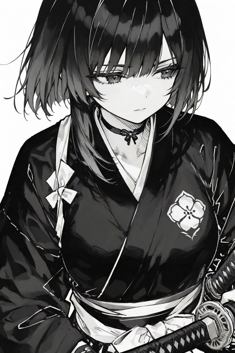 line art, monochrome, #AIイラスト #SeaArt